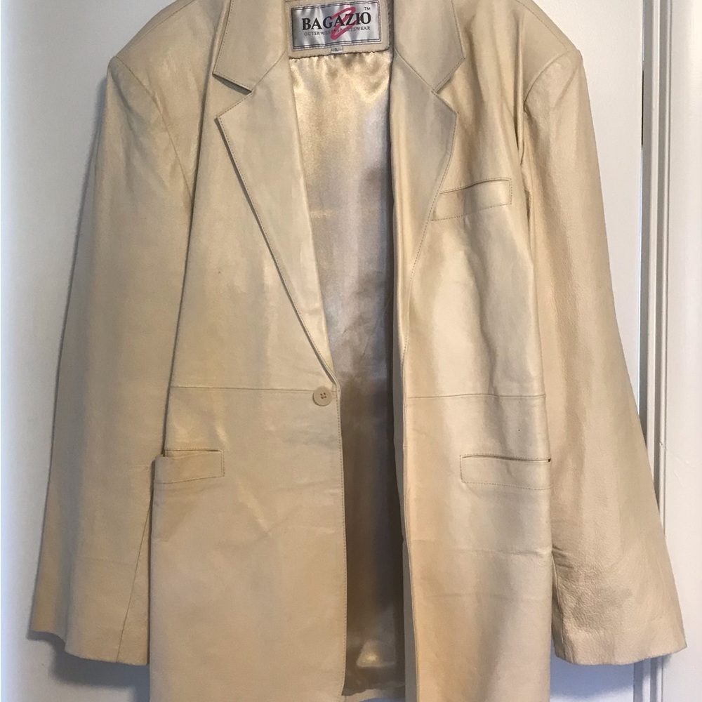 Mens Leather Blazer